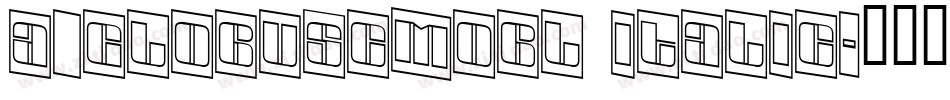 a_GlobusCmObl Italic字体转换